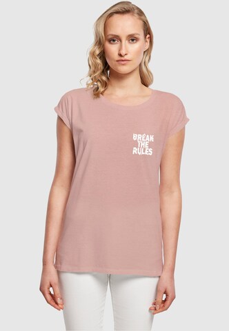 T-shirt 'Break The Rules 2' Merchcode en rouge : devant