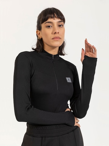 MOROTAI Sportbody 'STRUCTURED'‌‌ in Schwarz: Vorderseite