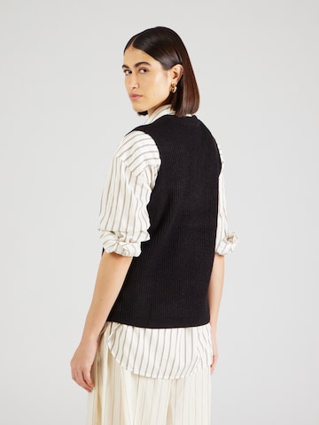 SISTERS POINT Knitted Vest 'HEBEA-VE' in Black