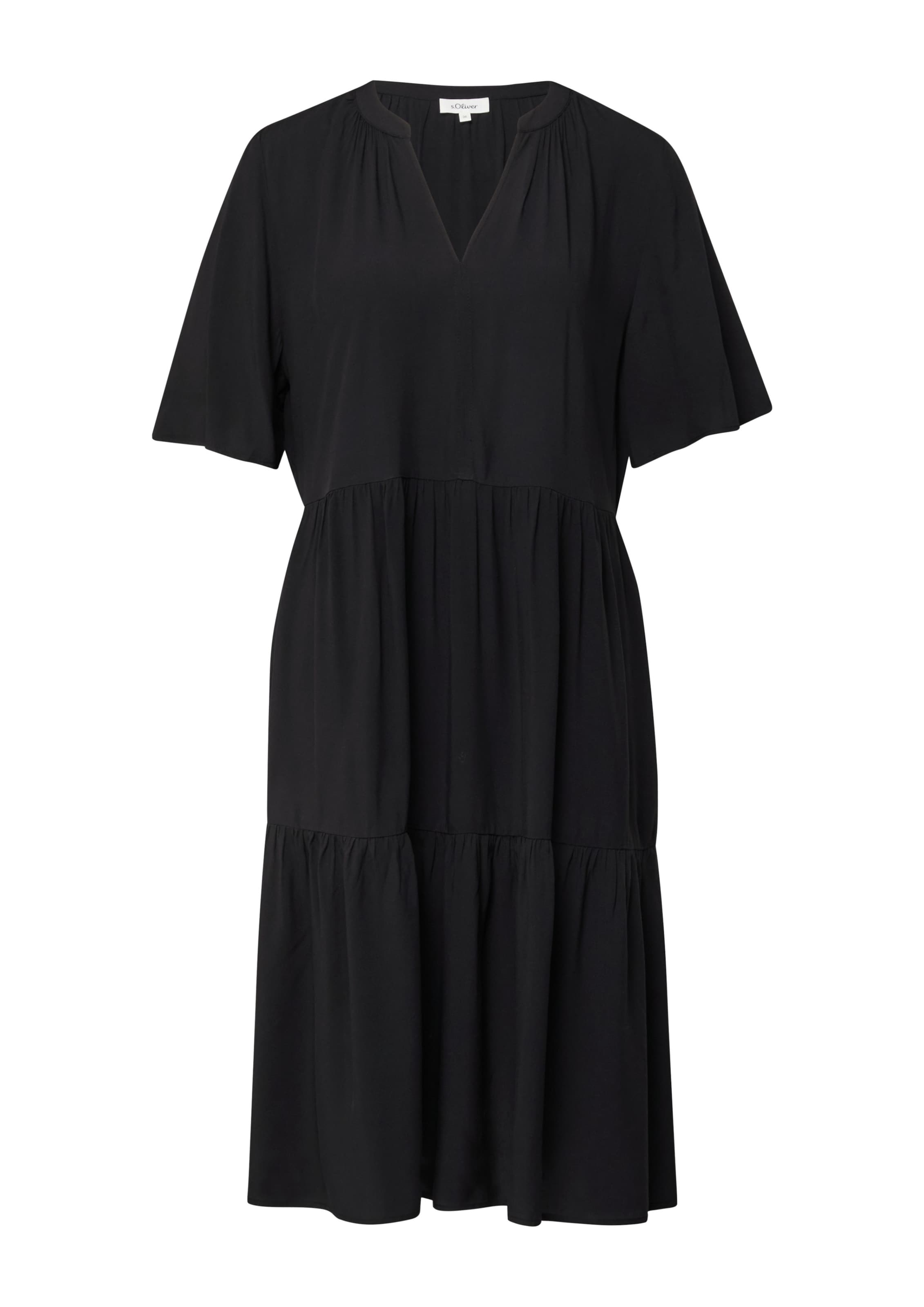 s.Oliver Kleid in Schwarz: Vorderseite