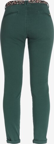 Le Temps Des Cerises Regular Chino Pants 'DYLI 2' in Green