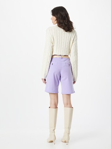 ESPRIT Normální Chino kalhoty – fialová