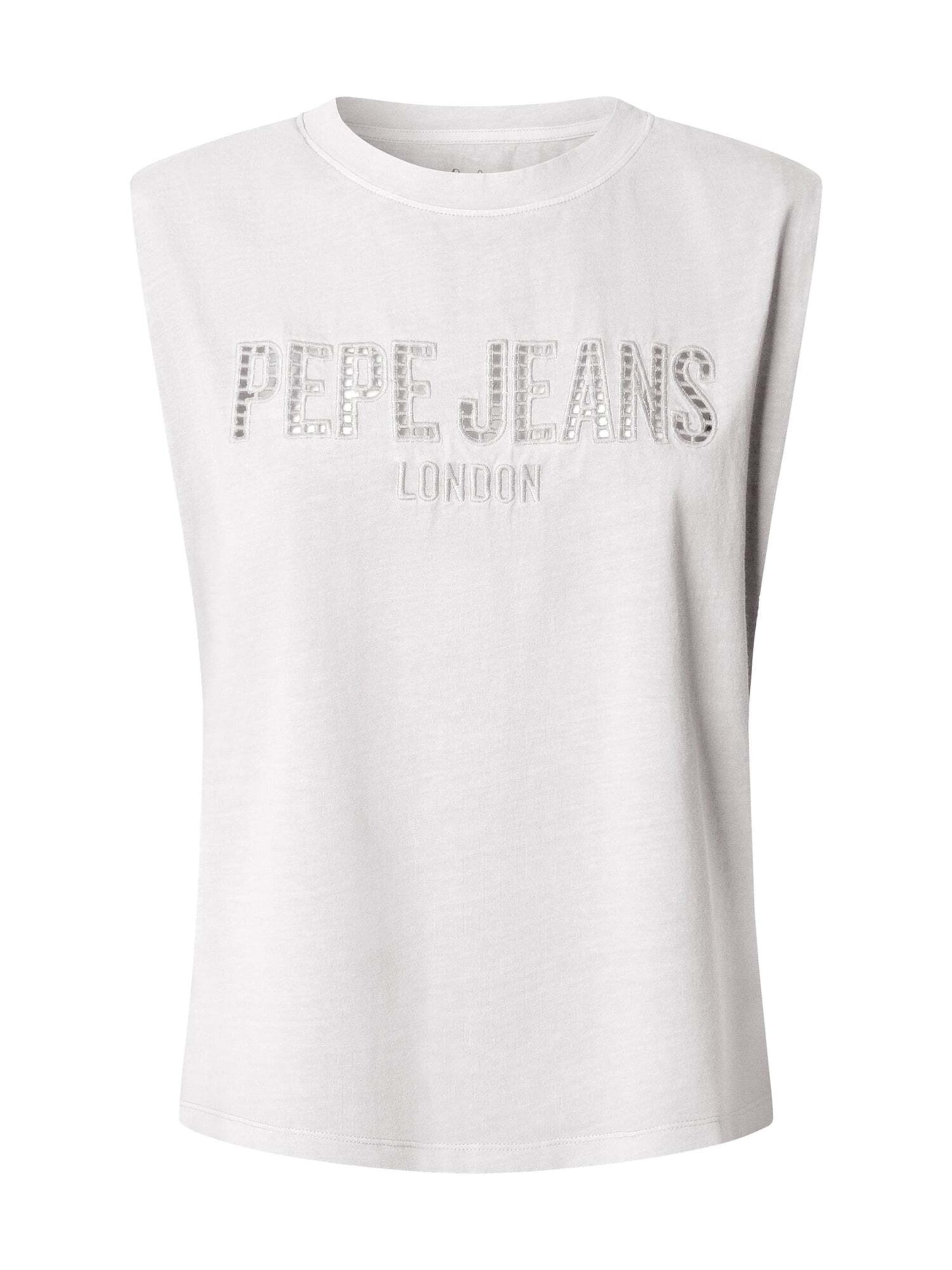 Top 'MIRARI' di Pepe Jeans in bianco: frontale