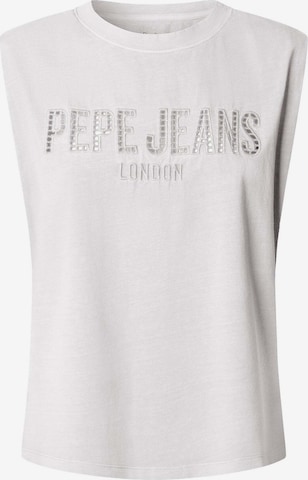Top 'MIRARI' di Pepe Jeans in bianco: frontale