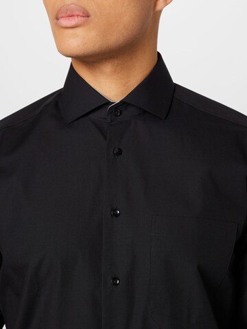 SEIDENSTICKER Regular fit Business shirt in Black