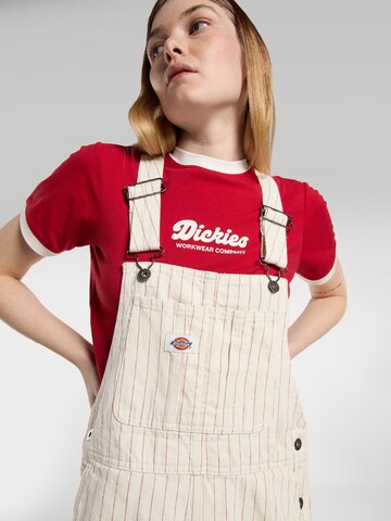Wide leg Pantaloni con pettorina 'Service' di DICKIES in beige