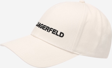 Casquette 'ESSENTIAL' Karl Lagerfeld en blanc : devant
