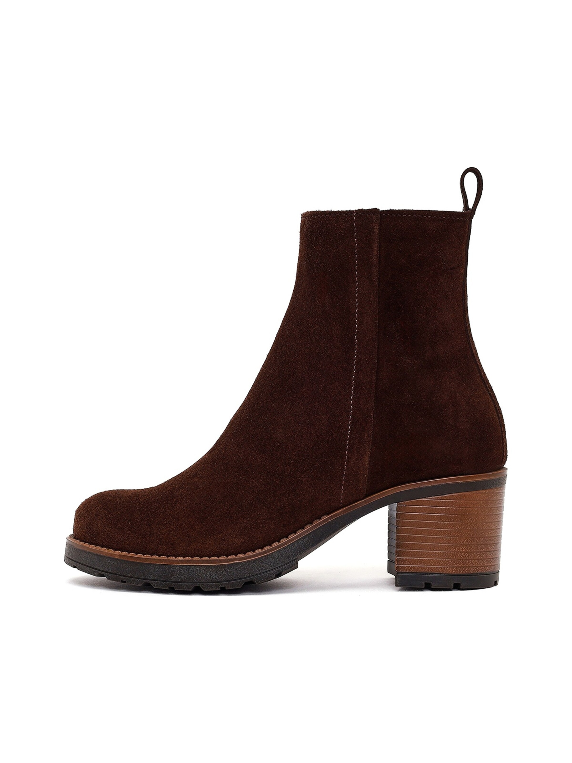 Derimod - Botas de tobillo en marrón: frente