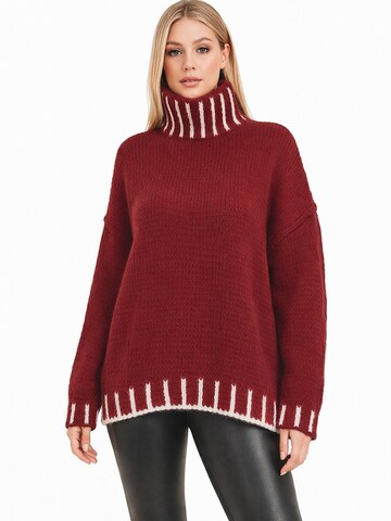 Worldclassca Oversized Cardigan in Red: front