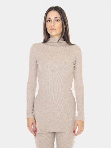 Thinking MU Pullover 'Ivy' i beige: forside