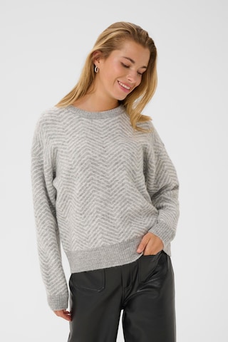 Pull-over 'KAbitzy' Kaffe en gris : devant