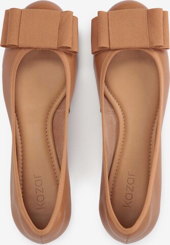 Kazar Ballet Flats in Beige: front