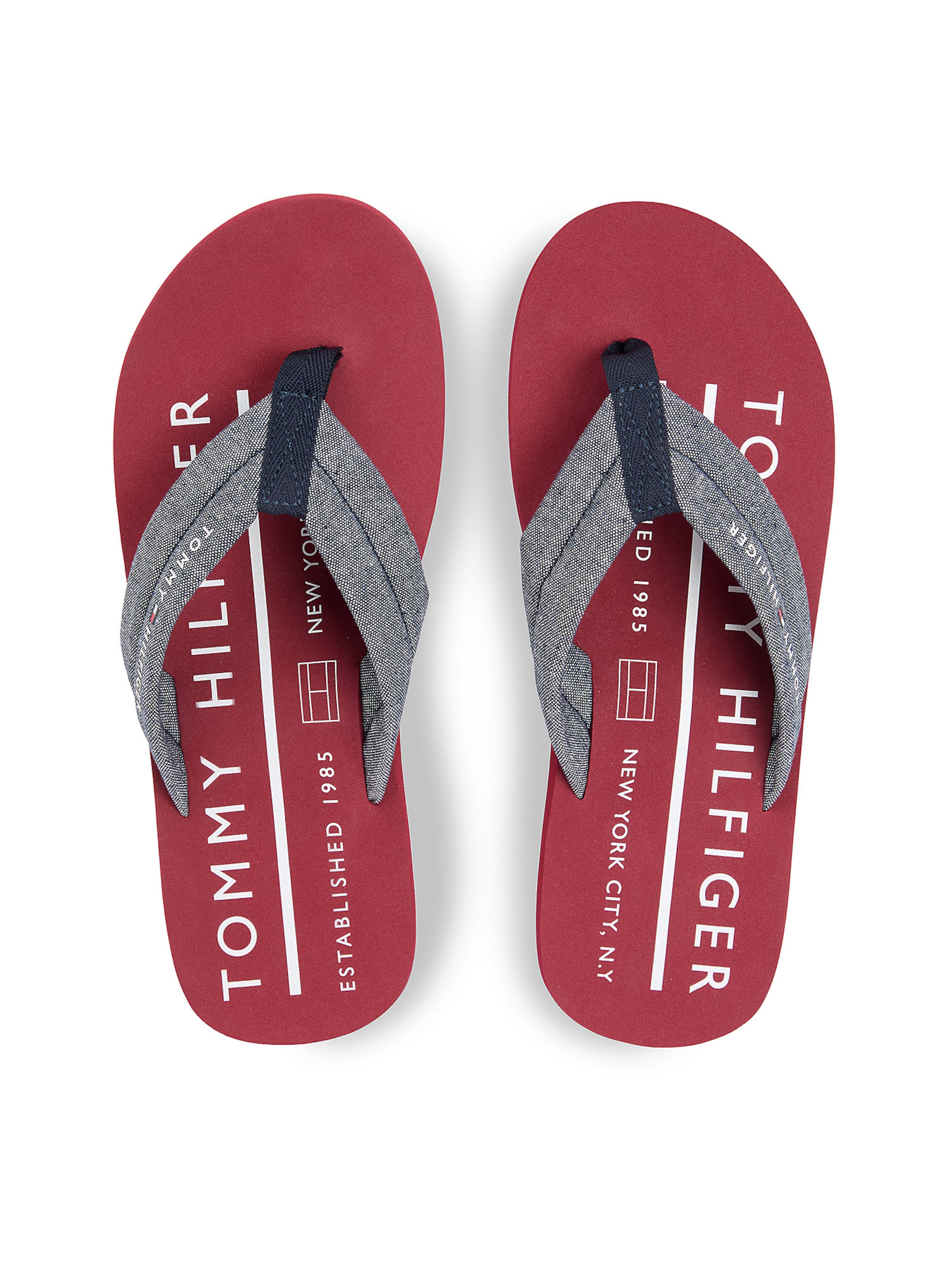 TOMMY HILFIGER T-bar sandals in Blue