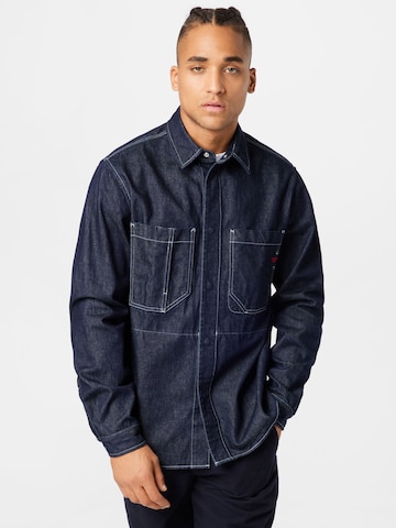 DIESEL Comfort fit Button Up Shirt 'HOR' in Blue: front