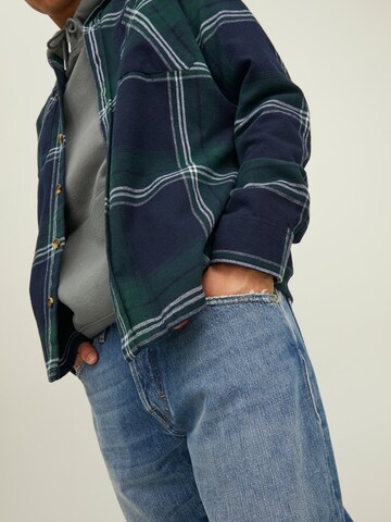 mėlyna JACK & JONES Standartinis modelis Marškiniai 'Derek'