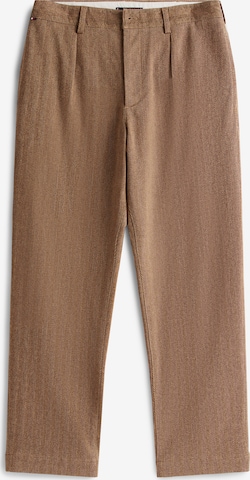 TOMMY HILFIGERregular Hlače s naborima 'MURRAY' - smeđa boja: prednji dio