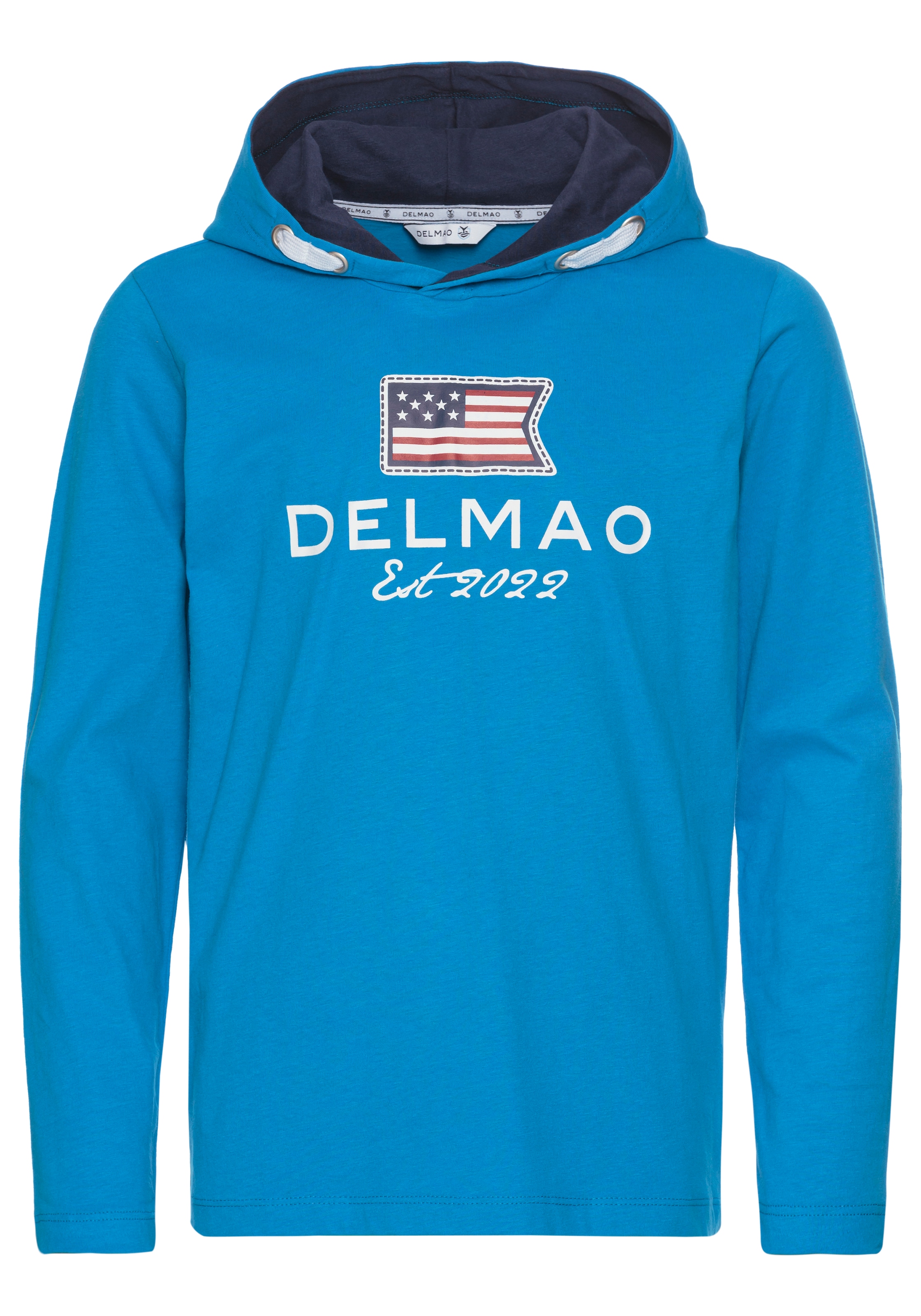DELMAO Sweatshirt in Blau: Vorderseite