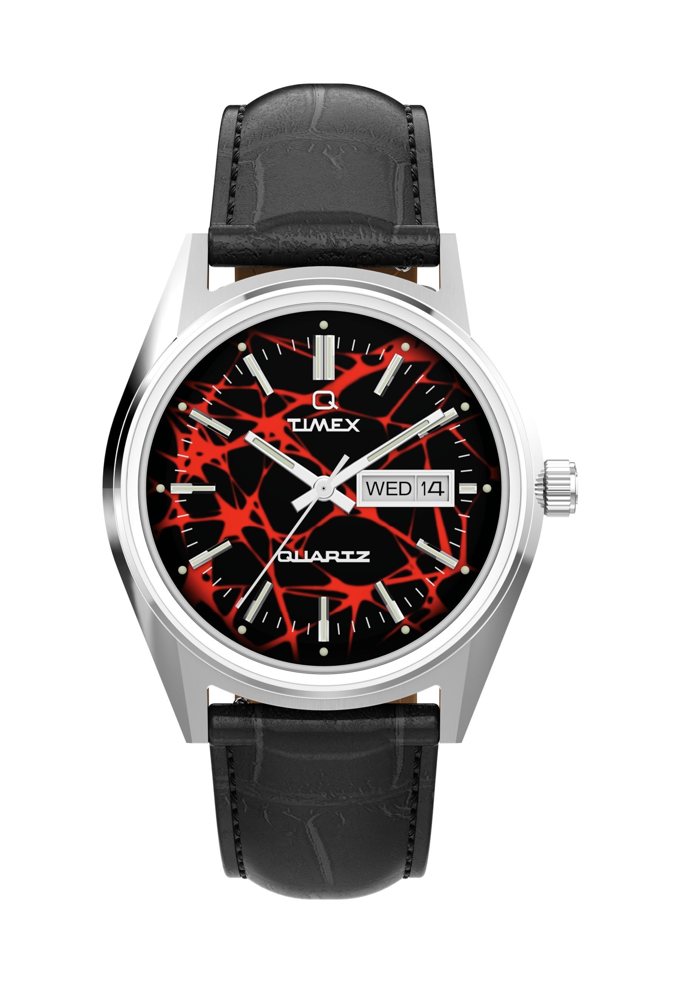 Montre à affichage analogique TIMEX en noir : devant