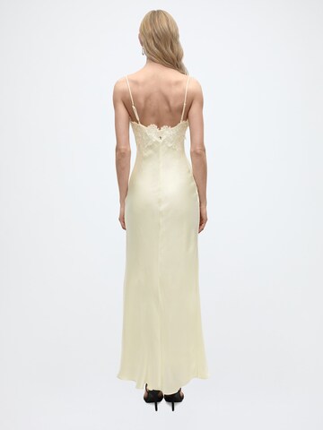 Robe de soirée 'ELISAN' Bardot en beige