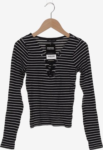 NEW LOOK Langarmshirt XS in Schwarz: predná strana