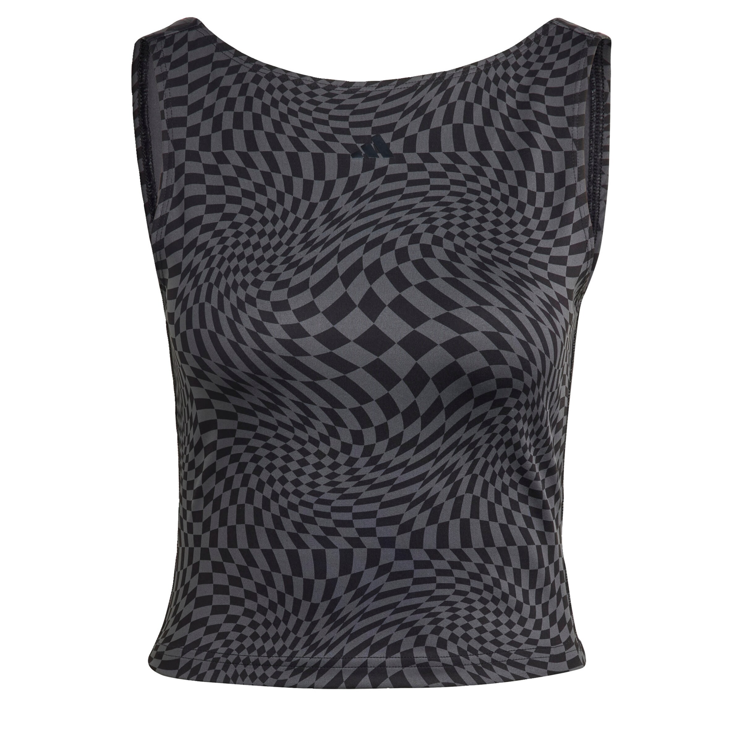 ADIDAS PERFORMANCE Sports top 'Print Clash ' in Black: front