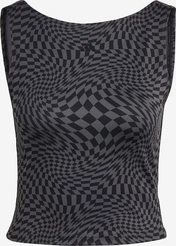 ADIDAS PERFORMANCE Sports Top 'Print Clash ' in Black: front