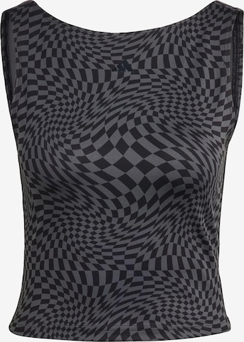 ADIDAS PERFORMANCE Sporttop 'Print Clash ' in Zwart: voorkant