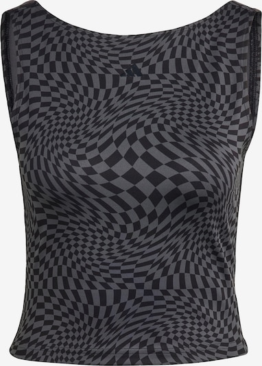ADIDAS PERFORMANCE Sports top 'Print Clash ' in Anthracite / Black, Item view