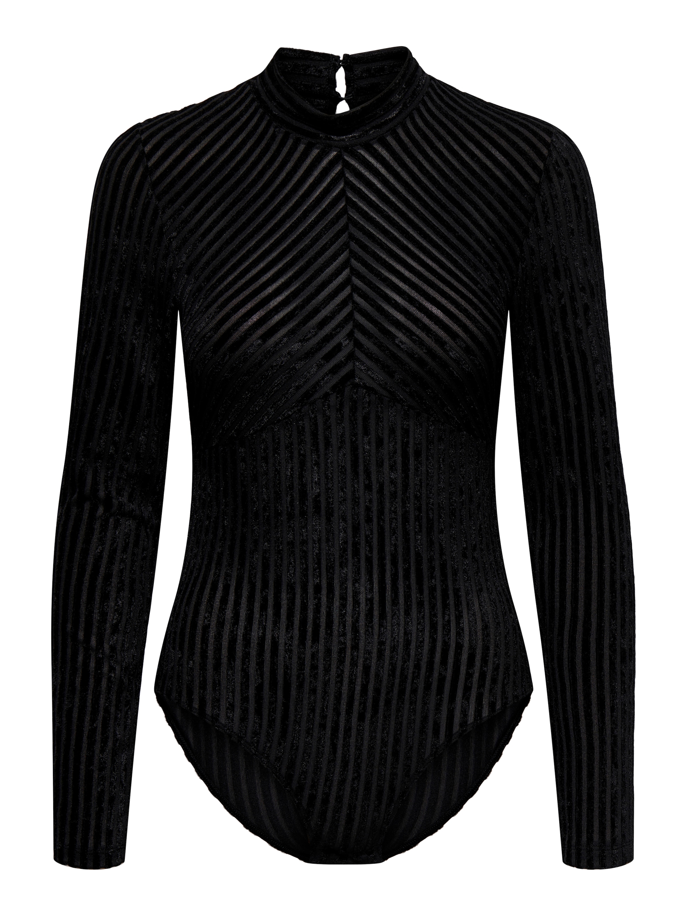 ONLY Shirt Bodysuit 'ONLDian' in Black: front