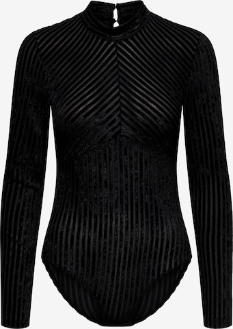 juoda ONLY Marškinėliai-glaustinukė 'ONLDian': priekis