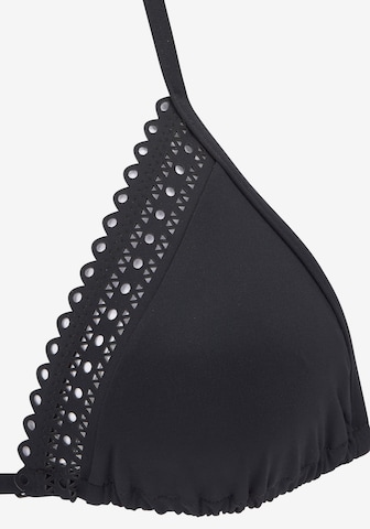 s.Oliver Triangle Bikini Top in Black