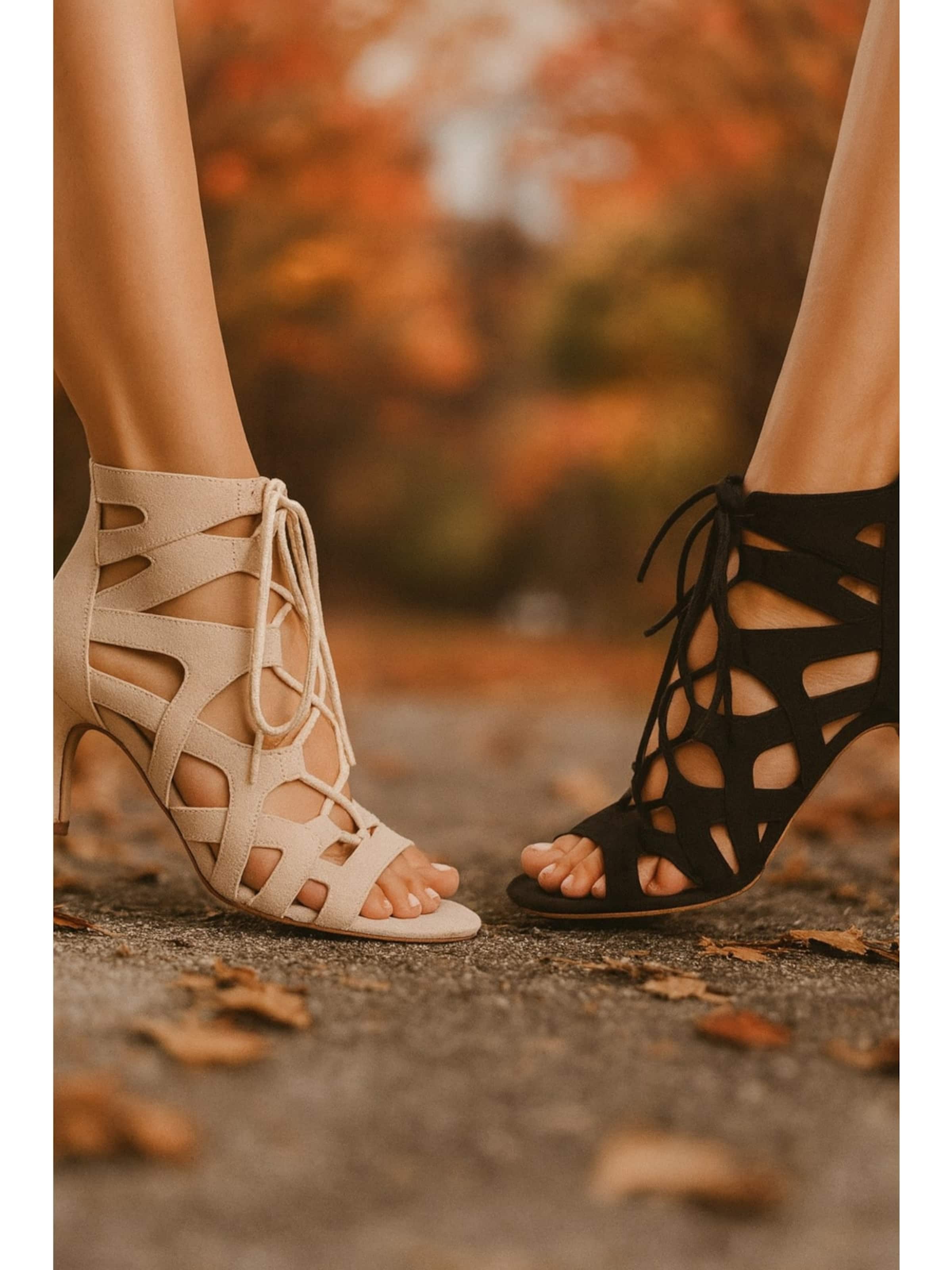 Dancing Queens Pumps 'Dancing Queens - Magnet Core Tanzschuhe - Absatz 7.0 cm flare' in Beige
