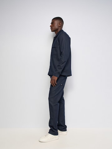 Salsa Jeans Regular fit Button Up Shirt in Blue
