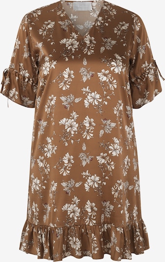 INAN ISIK Seidenkleid 'Rosa' in braun, Produktansicht