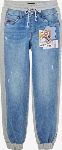 Tapered Jeans 'Mickey Mouse' de la Desigual pe albastru: față