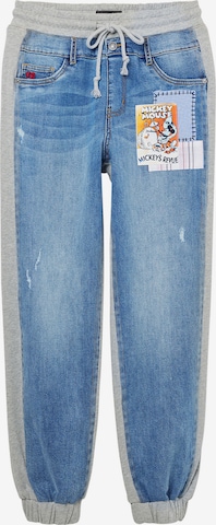 Desigual Tapered Jeans 'Mickey Mouse' in Blauw: voorkant