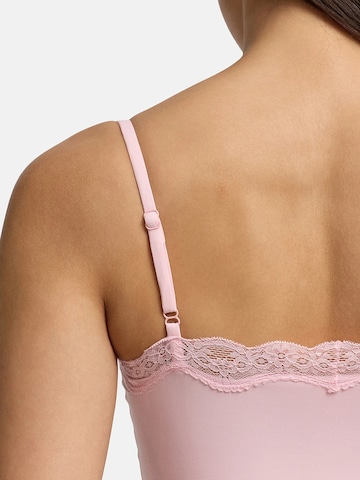 cfab (formerly creamy fabrics) Body 'Bodysuit String mit Lace' i rosa