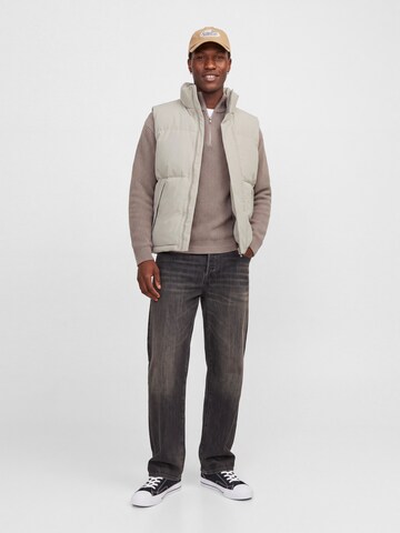 JACK & JONES Bodywarmer 'JJESoho' in Grijs: voorkant
