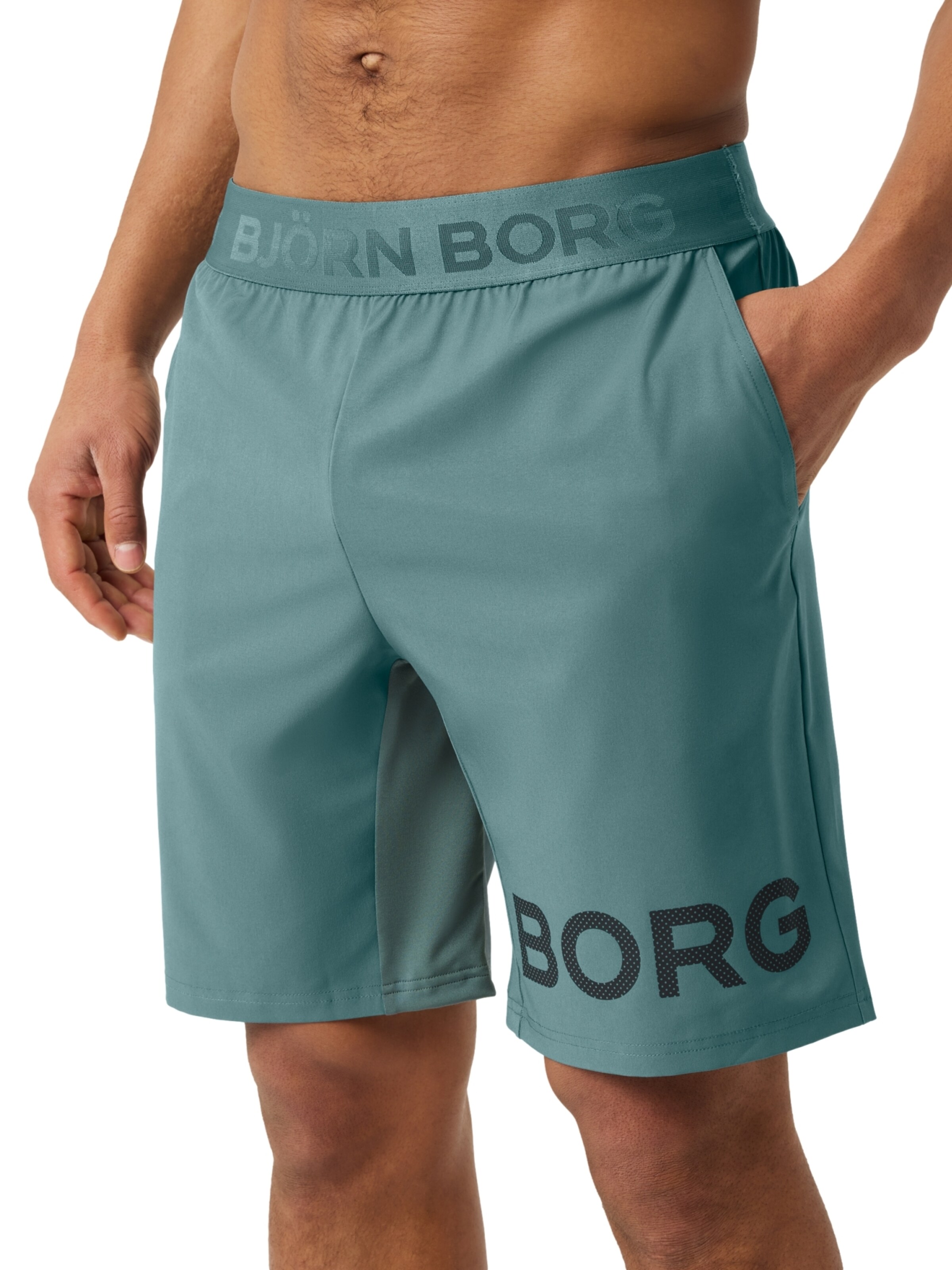 BJÖRN BORG Regular Broek in Groen: voorkant
