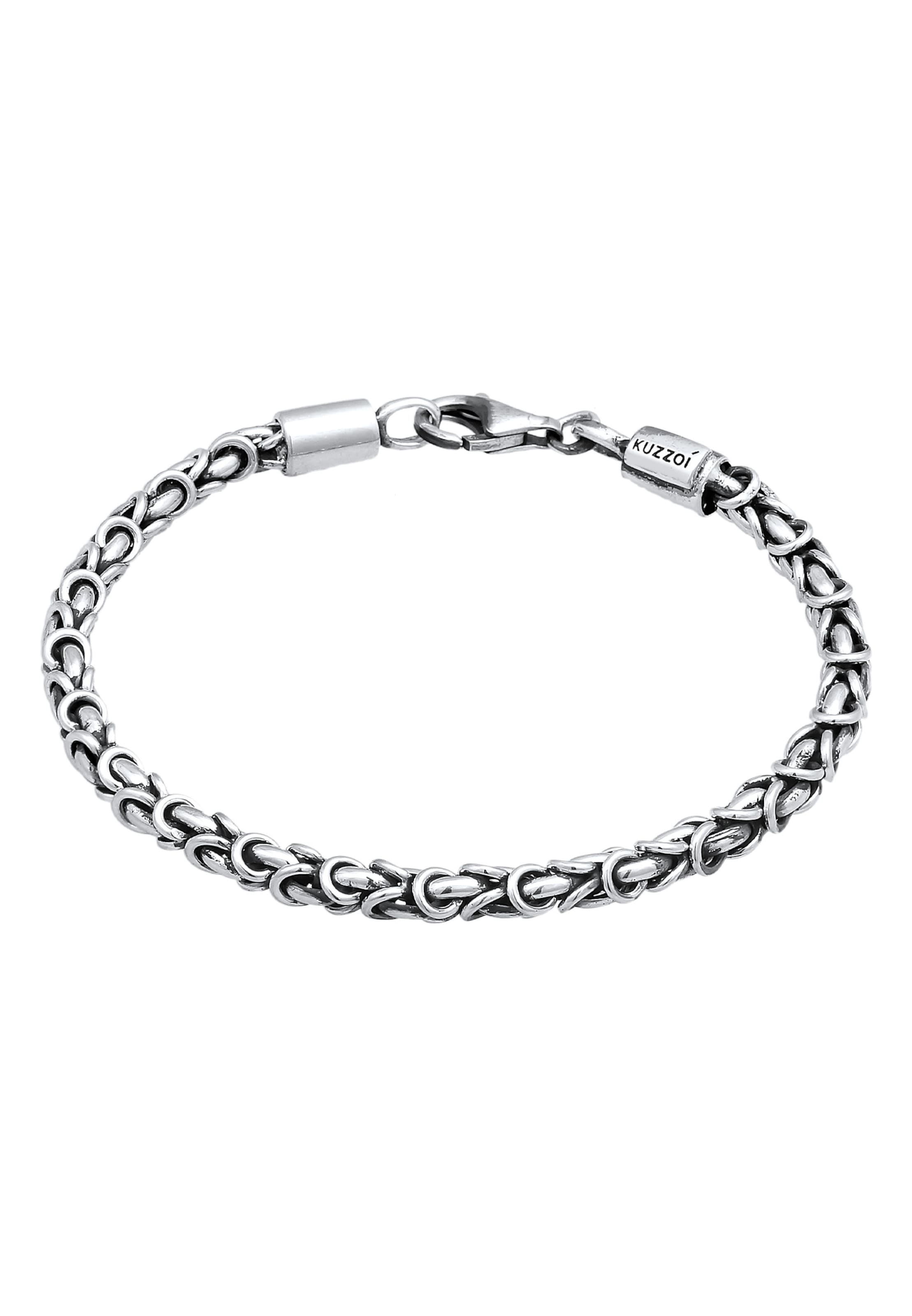 KUZZOI Käevõru 'Königskette', värv Hõbe: eest vaates