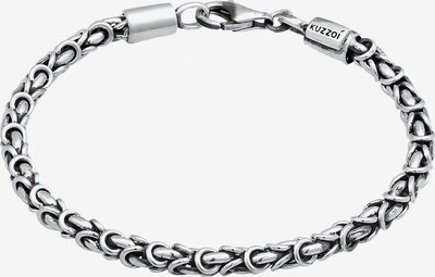 KUZZOI Bracelet 'Königskette' en gris / gris argenté, Vue avec produit