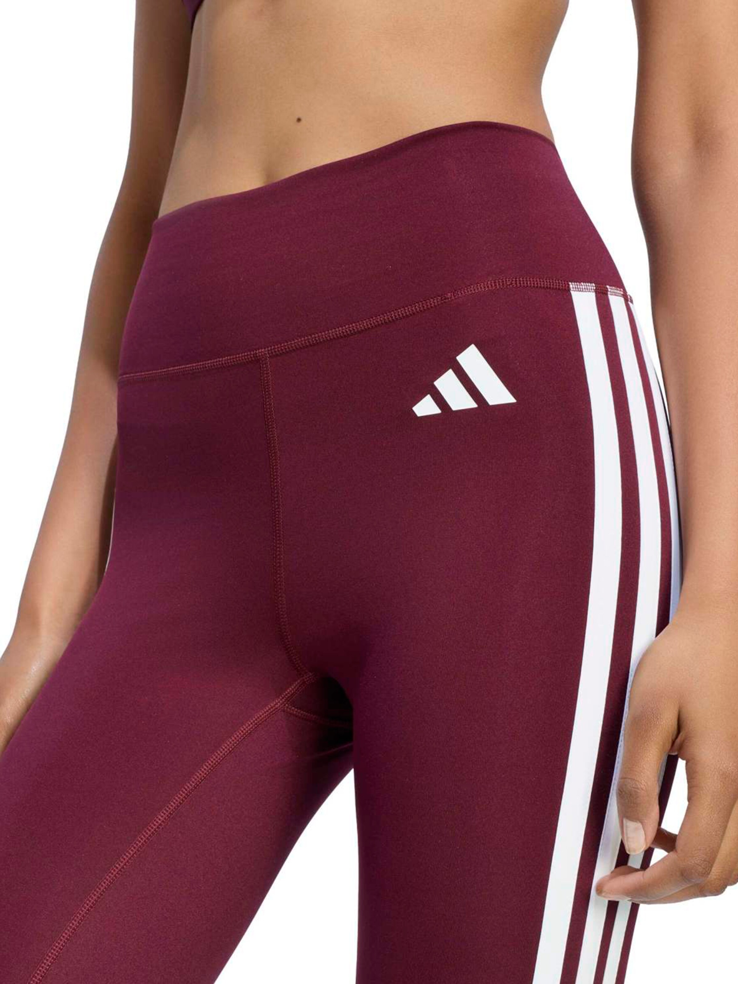 ADIDAS PERFORMANCE Skinny Παντελόνι φόρμας 'Optime Essentials' σε κόκκινο