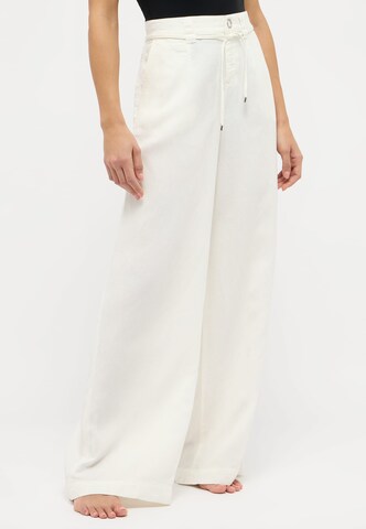 Wide Leg Pantalon ÆNGELS en blanc : devant