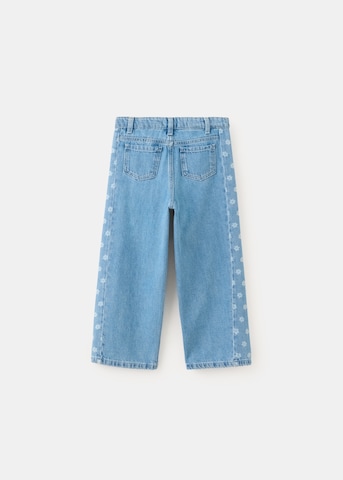 MANGO KIDS Wide Leg Jeans 'LASER' in Blau