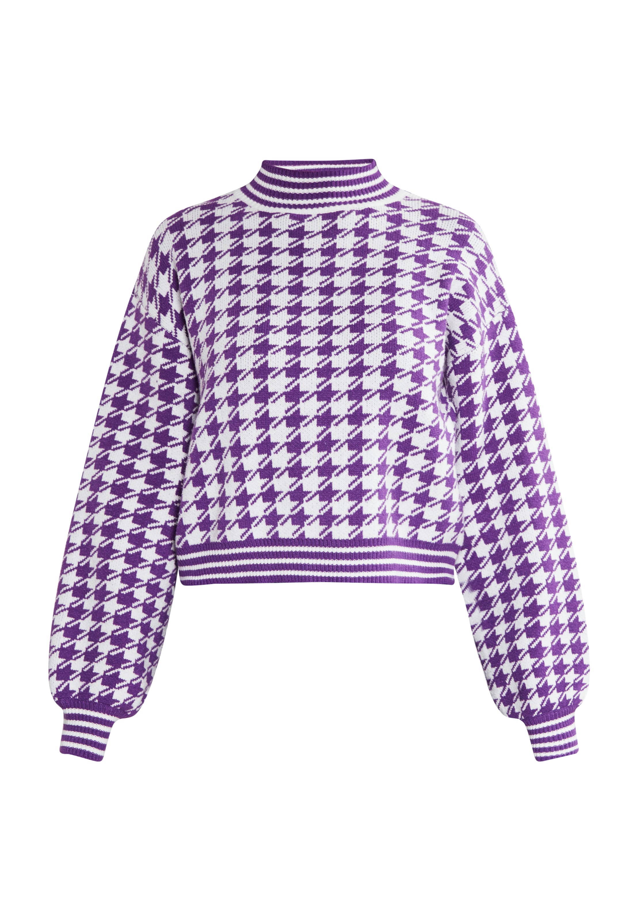 faina Пуловер в лилав: отпред