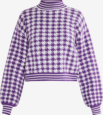 faina - Pullover em roxo: frente