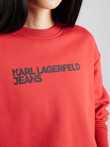 KARL LAGERFELD JEANS Суичър 'Essential' в червено