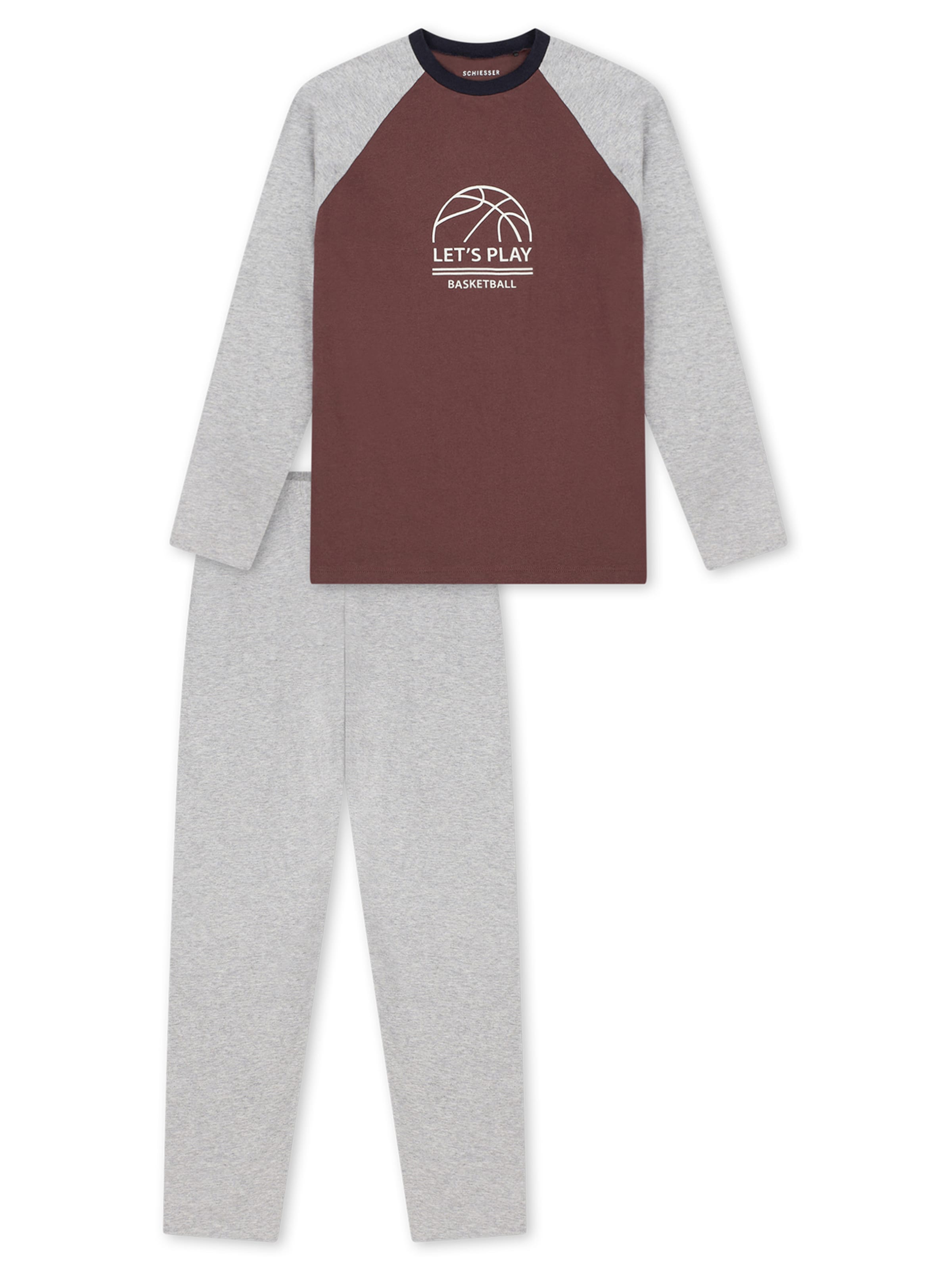 SCHIESSER Nachtkledij ' Nightwear ' in Bruin: voorkant