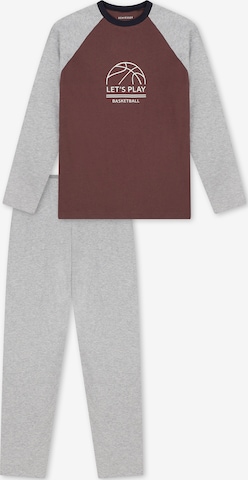 Pyjama ' Nightwear ' SCHIESSER en marron : devant