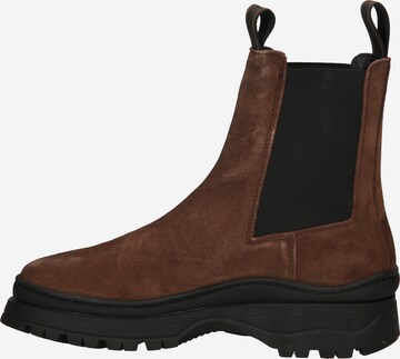 LÄST Chelsea boots i brun